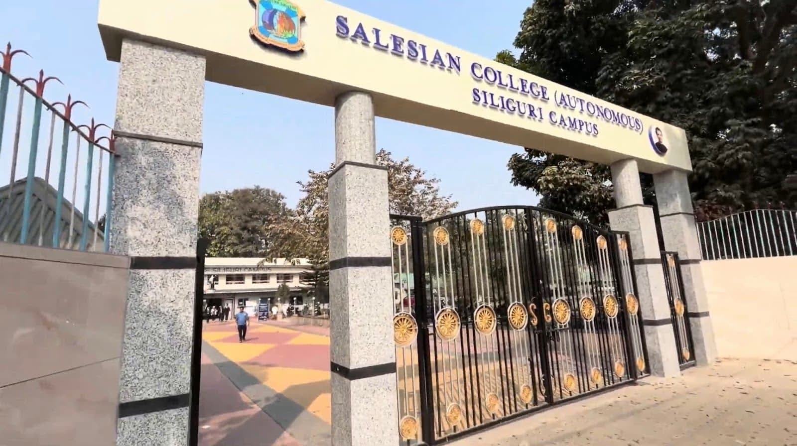 Main gate of Salesian college, siliguri