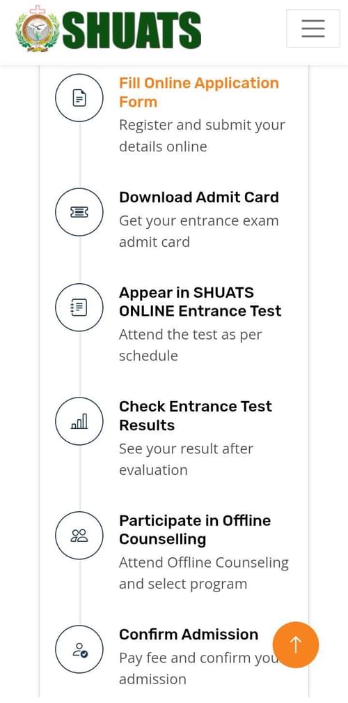 Admission through SOET