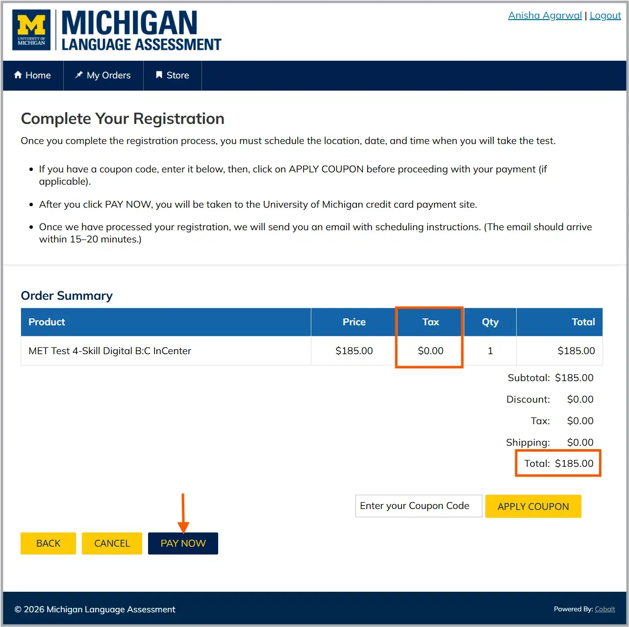 MET Registration 2026