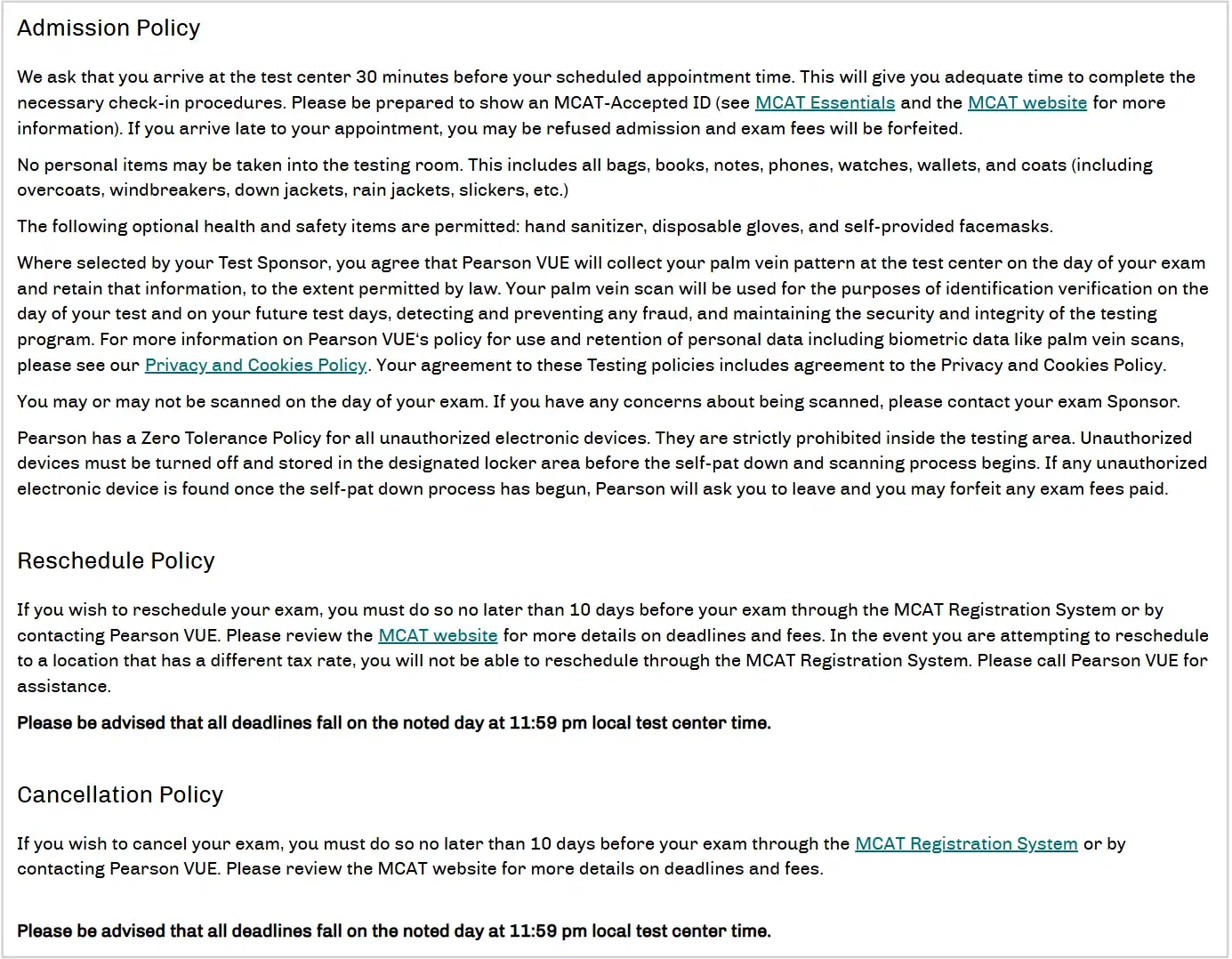 mcat registration step 10