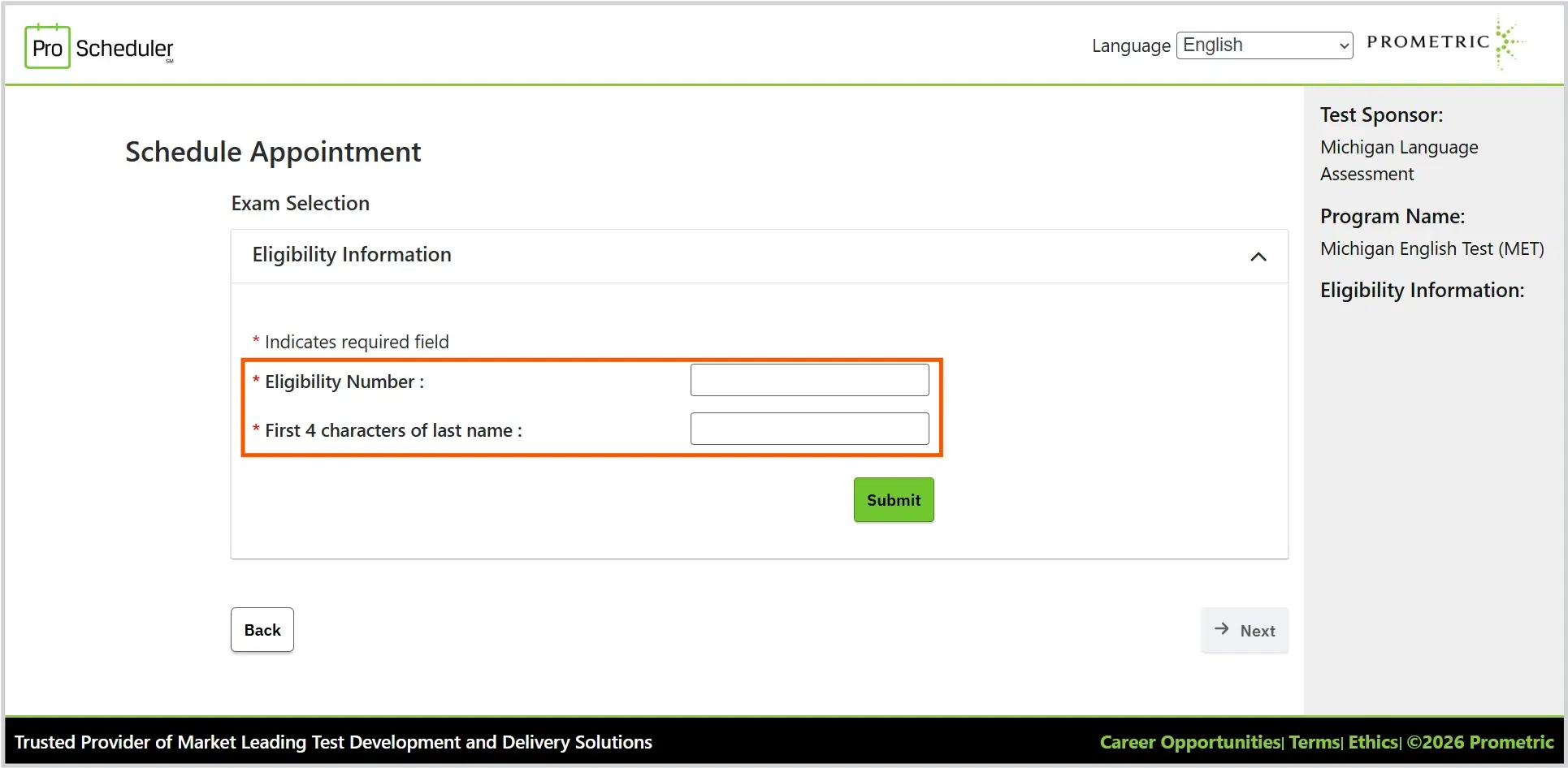 MET Registration 2026