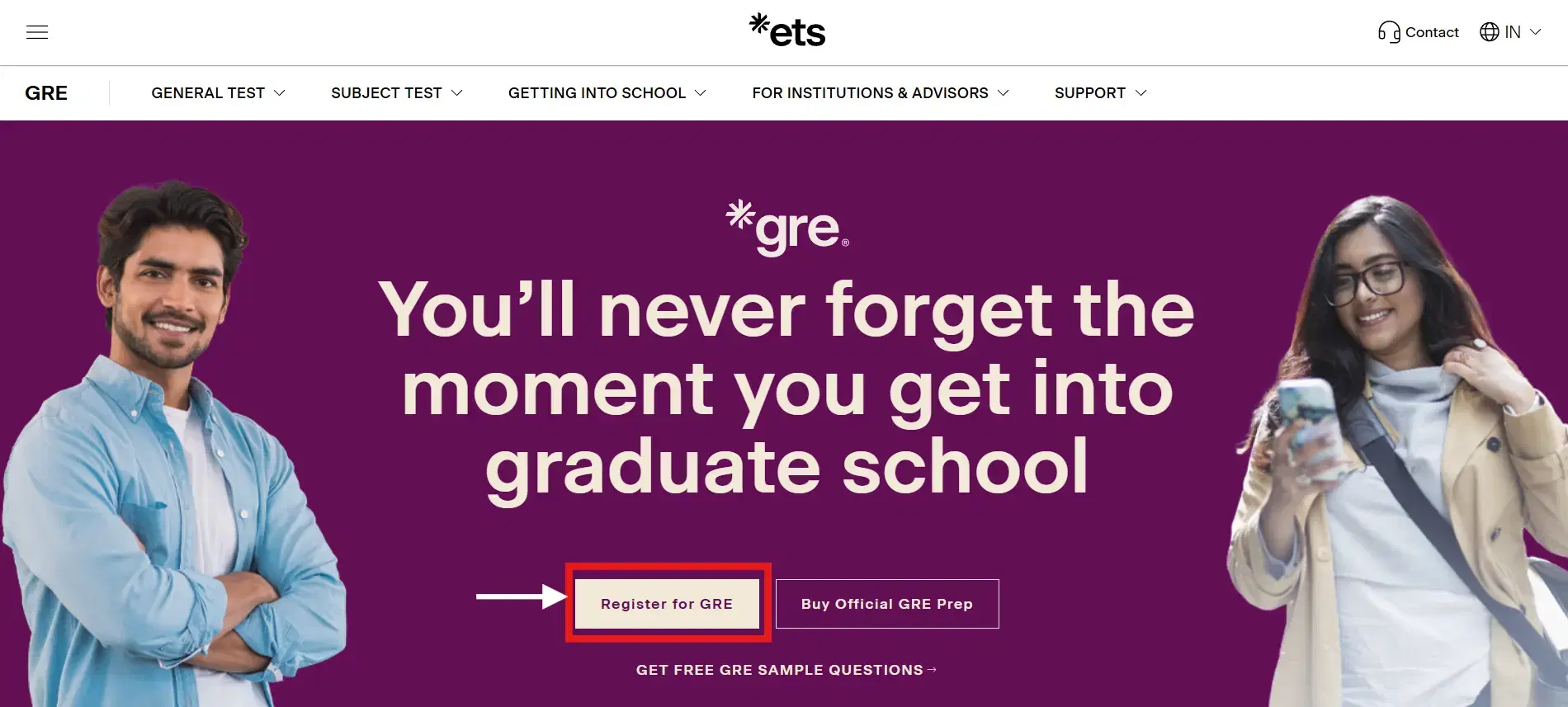 GRE Registration