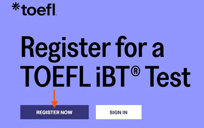 TOEFL Registration