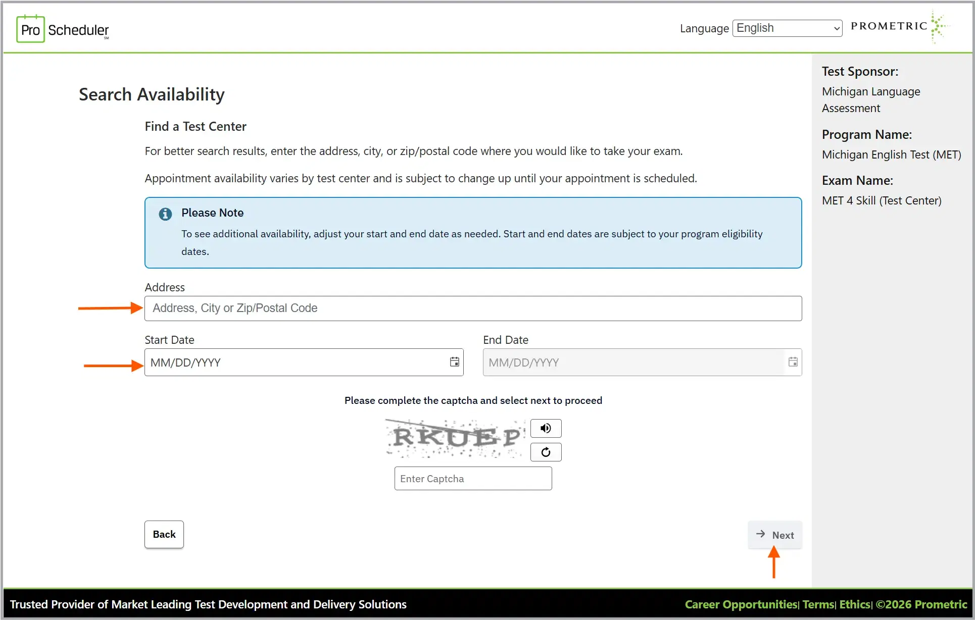 MET Registration 2026