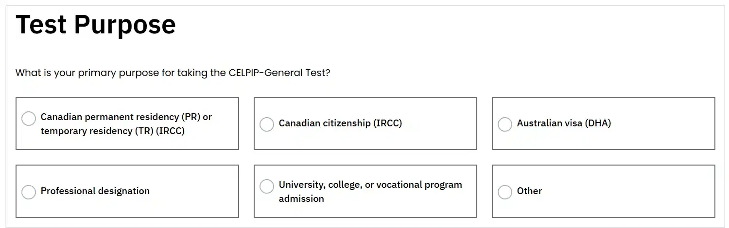 CELPIP Registration