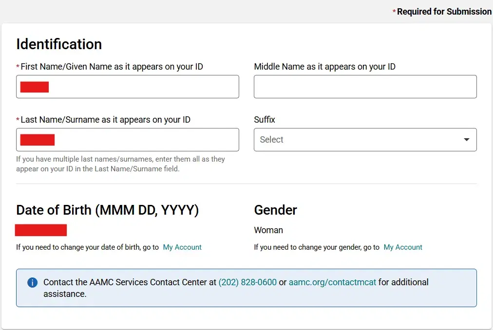 mcat registration step 5 a
