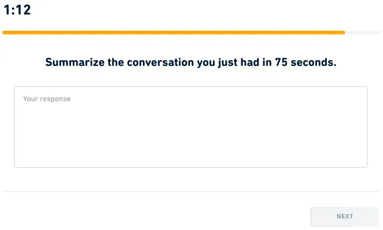 Duolingo exam pattern