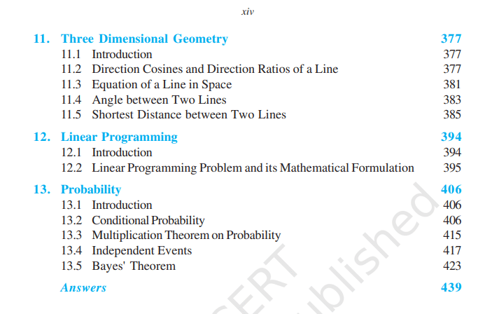 CBSE Class three dimensional geometry