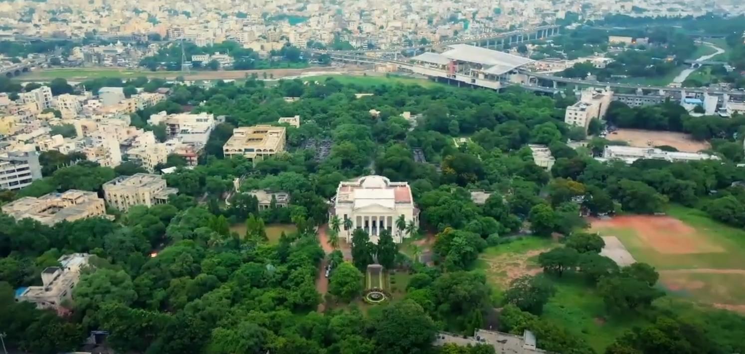 Telangana Mahila Viswavidyalayam Aerial View
