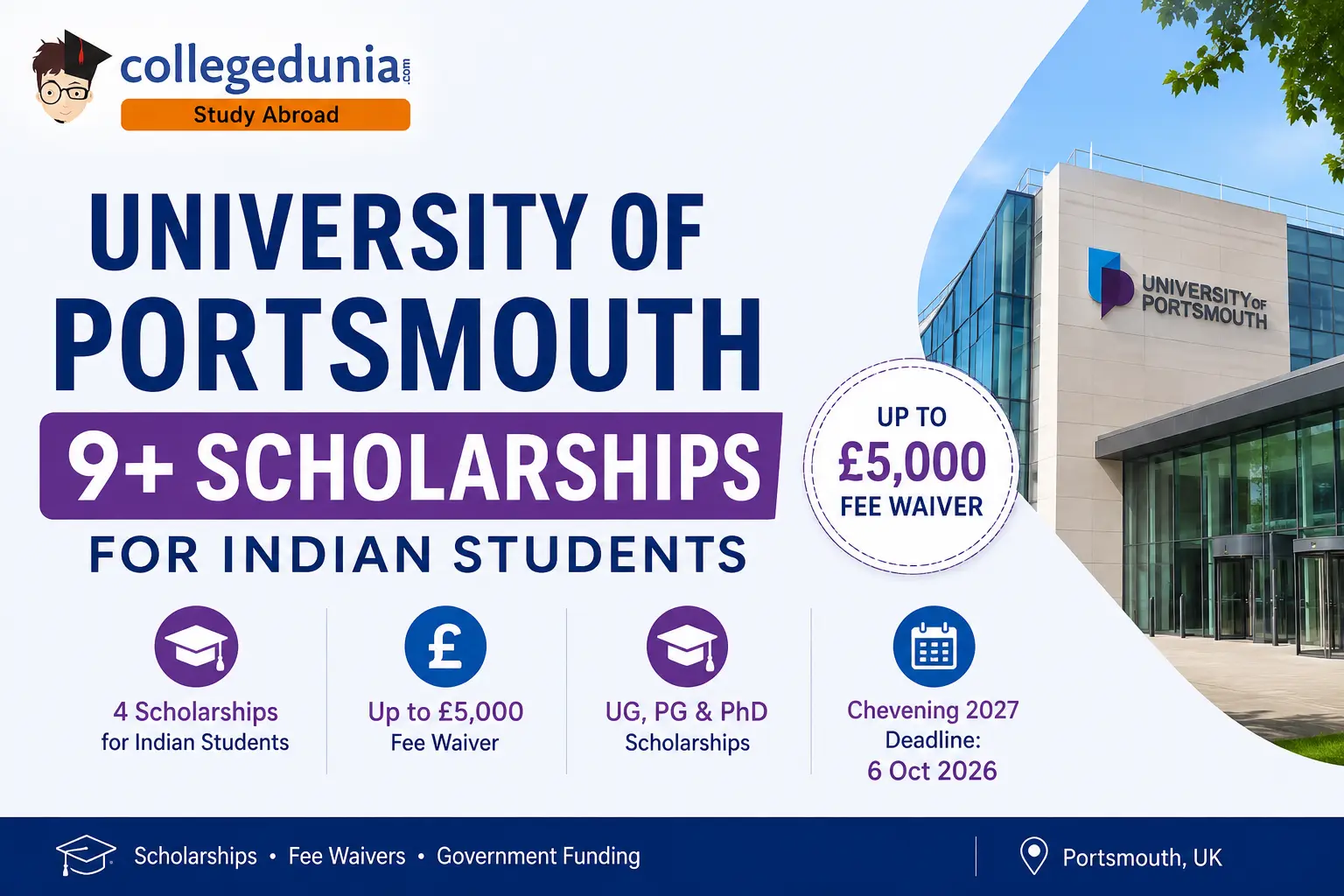 university_of_portsmouth_scholarships