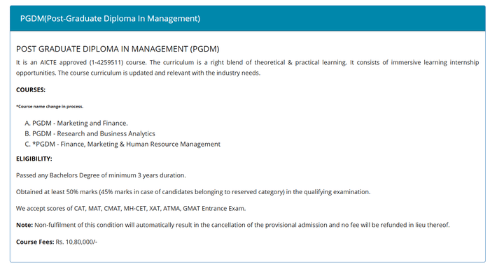 PGDM Program at LEXICON Mile