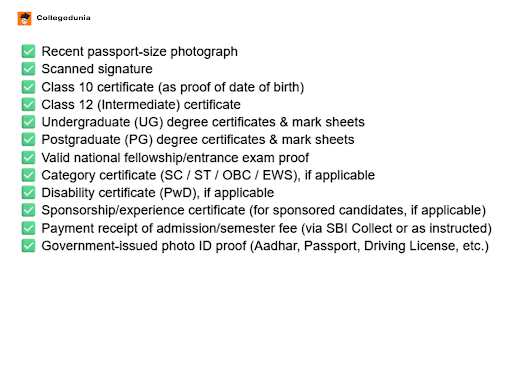 CSIR-IICT Required Documents