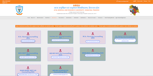 AMRU Official Website Page 