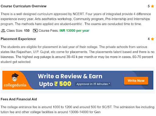 rie ajmer student review