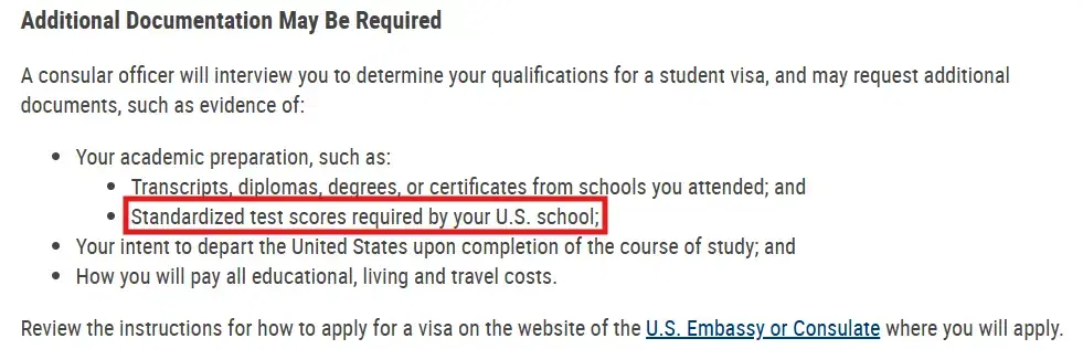US Student Visa Requirements