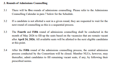 admission counselling