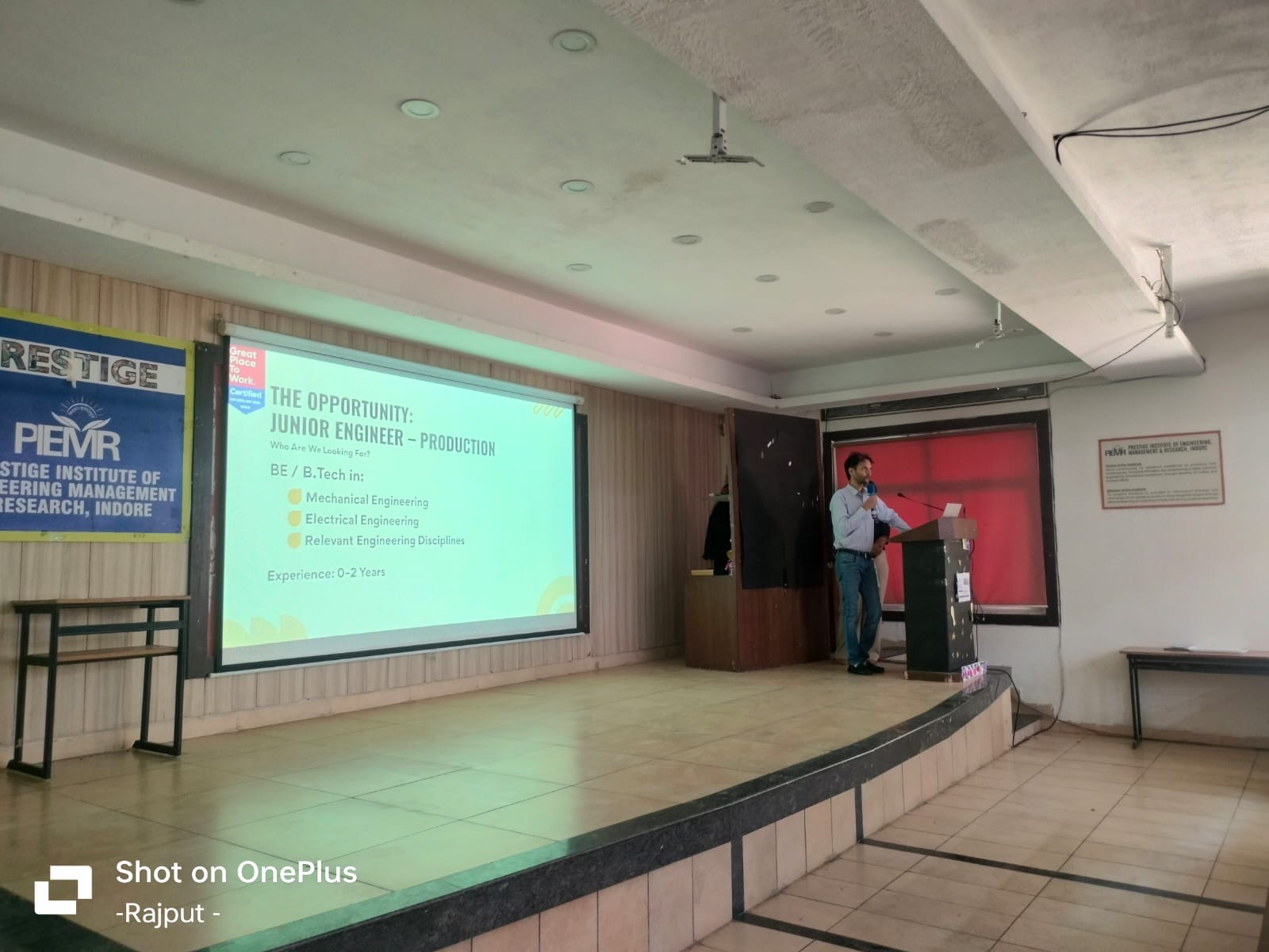 Prestige Institute of Engineering Management and Research Indore Campus photo (3) by Vasu