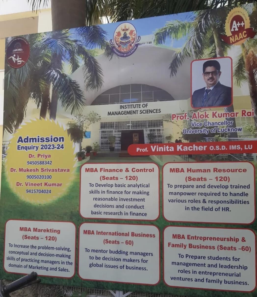 University of Lucknow, Institute of Management Sciences General photo (12) by Shivanshu