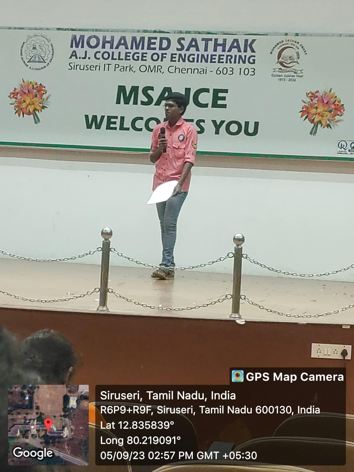 Mohamed Sathak AJ College of Engineering Chennai Events photo 3